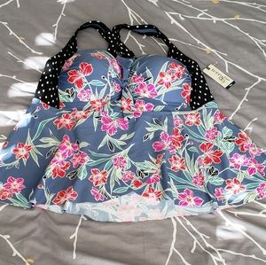 Beautiful two piece plus size swimsuit